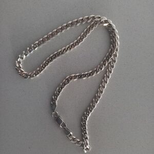 Silver Chain 925 Italy 23.8 Grams 18.5 Inchs Long.